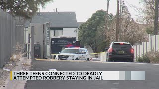 Three teens connected to deadly attempted robbery in Albuquerque will be held until trial