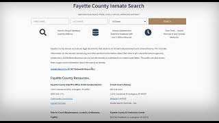 Fayette County Inmate Search