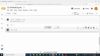 Python: Numpy with Colab