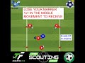 Soccer Attacking Play Principles Lose Your Marker Movement To Receive  #footballtrainer #sportsball