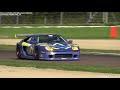 venturi 600 lm gt1 art car in action on track prv 3.0 twin turbo v6 engine sound