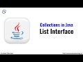 List Interface in Java | Collection Framework in Java | Java Collections|Java Tutorial for Beginners