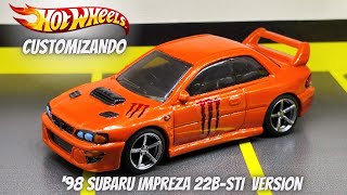 Subaru impreza 22B STI - Version - Hot Wheels Custom - Monster