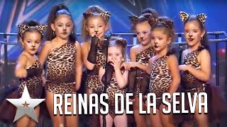 Bailando, estas niñas se coronan como reinas de la selva | Got Talent Español