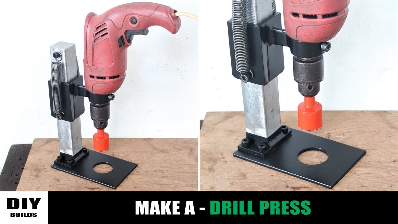 How To Make A Drill Press | Homemade Drill Guide | DIY - YouTube