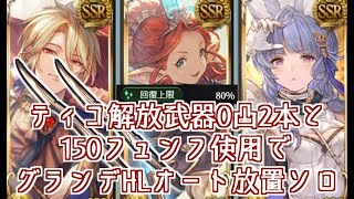 【光パ】開幕ティコ1ポチでグランデHLオート放置ソロ【グラブル】