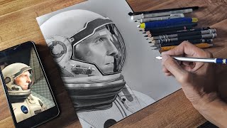 Drawing Interstellar Movie - Cooper | Time-lapse