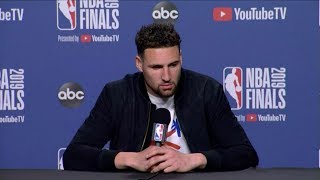 Klay Thompson: “It’s hard to even celebrate this win.” | Full Press Conference | GSW vs TOR | Game 5