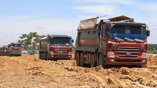 Hyundai Trago 25.5Ton  - SCANIA P420 ឡានដឹកដីចាក់ដី, Dump Truck Hyundai In Cambodia