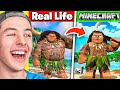 Reacting to DISNEY MOVIES in MINECRAFT!