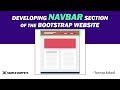 Developing the Navbar in Bootstrap from scratch | Tutorial - 7