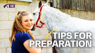 Horse Bath \u0026 Tack Cleaning - w/ Meg Elphick | How to prepare for a competition