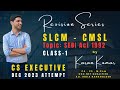 CMSL-SLCM SEBI Act 1992 | CS EXECUTIVE | DEC 2023| KARAN KUMAR #cs #student #companysecretary