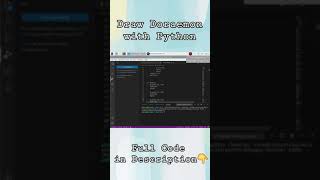 How to draw Doraemon with Python |#Shorts | Tutorials Point | Python Script