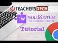 Read&Write for Google Chrome - Tutorial (2016)