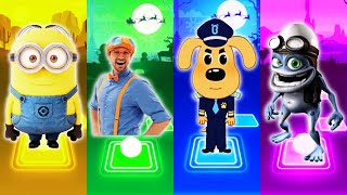 Minions - Blippi - Sheriff Labrador - Crazy Frog - Tiles Hop EDM Rush