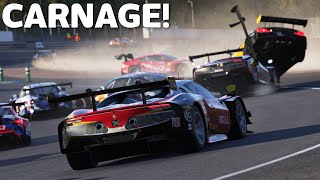 Le Mans Ultimate at Le Mans! | Running over crash debris!