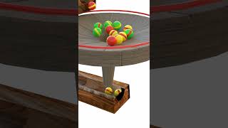 Satisfying Marble Run crazy ball simulation color full balls #marblerun#satisfying