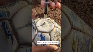 How to Remove a Football Puncture - Without Breaking the Skin #Football