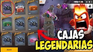 ABRO MUCHAS CAJAS LEGENDARIAS DE FREE FIRE!! ME SIENTO ESTAFADO!