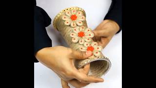 Amazing Flower Vase Making From Plastic Bottle and Jute Rope 🏺💐 #diy #flowervase #youtubeshorts