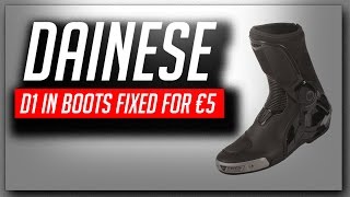 How I fixed my Dainese Torque D1 In Boots for €5