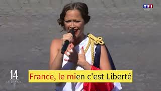 FRANCE par Candice Parise (14 juillet 2022) - Avec  paroles (lyrics)