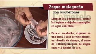 Receta: zoque malagueño con boquerones