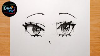 Anime Eyes Drawing || How To Draw Anime Eyes Step By Step