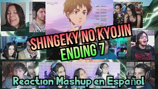 Shingeky no Kyojin Ending 7 REACTION MASHUP en Español | Akuma no Ko