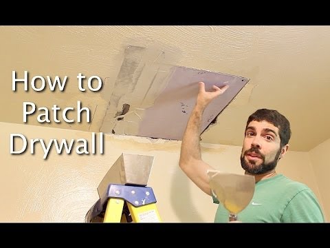How to Patch Drywall -- by Home Repair Tutor How to Patch Drywall -- by Home Repair Tutor
