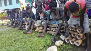 Bamboo Music in  Tangari Village in Bougainville