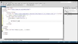 mouseup in jquery