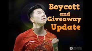 Table Tennis Update: China National Team Boycott and Giveaway