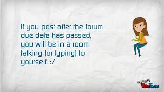 Discussion Forums: Tips for Success
