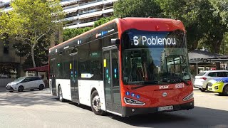 Circulación autobús eléctrico 4801 (TMB) Irizar I2e línea 6 - Barcelona (Agosto 2024)