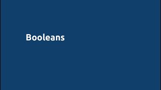 Python for Engineers: Module 2, Part 3. Booleans