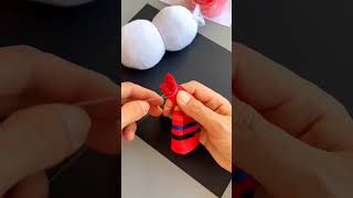 how to make a snowman using socks 🧦#snowman #christmas