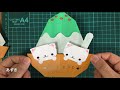 【折り紙】にゃんこかき氷のつくりかた　origami　shaved ice