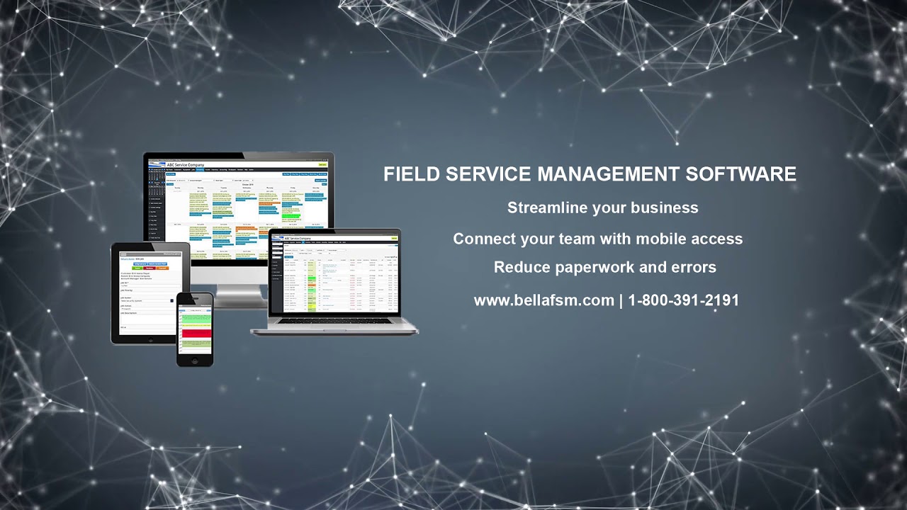 Bella FSM Service Scheduling Software - YouTube