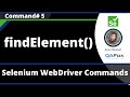 findElement() Command - Selenium WebDriver