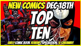 Top 10 New Comic Books December 18th 2024 🔥 Reviews, Covers, \u0026 Giveaway 🔥 Best NCBD Vids On YouTube