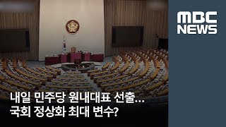 내일 민주당 원내대표 선출…국회 정상화 최대 변수? (2018.05.10/뉴스데스크/MBC)