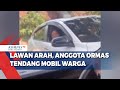 Lawan Arah, Anggota Ormas Tendang Mobil Warga