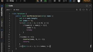 LeetCode 31 – Next Permutation | Java Solution | DSA Interview Problem