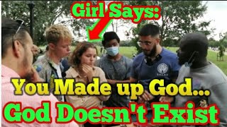 Girl says: You made up God! Ali & Visitors - #sfdawah #SpeakersCorner