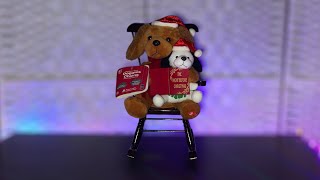 Gemmy 2006 Animated Rocking Chair Story Mom Dog \u0026 Baby Dog - “It Was Night Before Christmas”