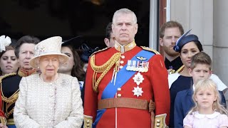 Harry, Meghan and Prince Andrew will not join Queen Elizabeth on Trooping the Colour balcony