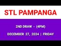 stl pampanga result today 4pm draw afternoon result 2nd draw philippine december 27 2024 friday