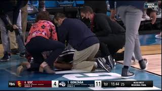 Referee Collapses During USC vs Gonzaga Game | 2021 College Basketball